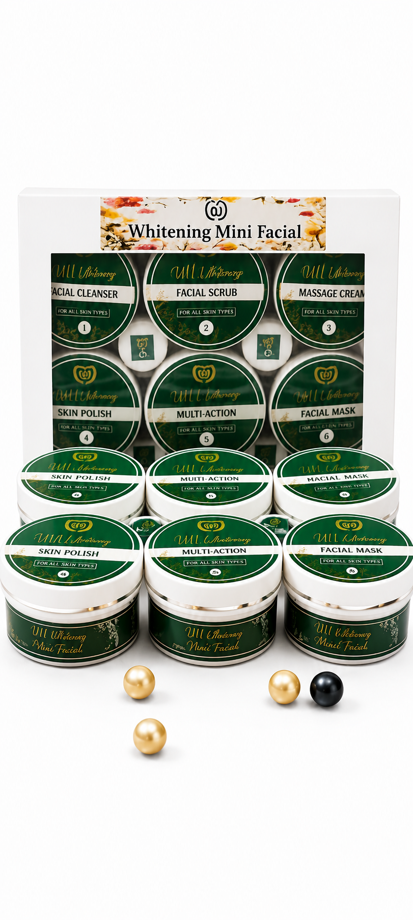 Umehani Whitening Mini Facial Kit – 6 Step Glow Treatment